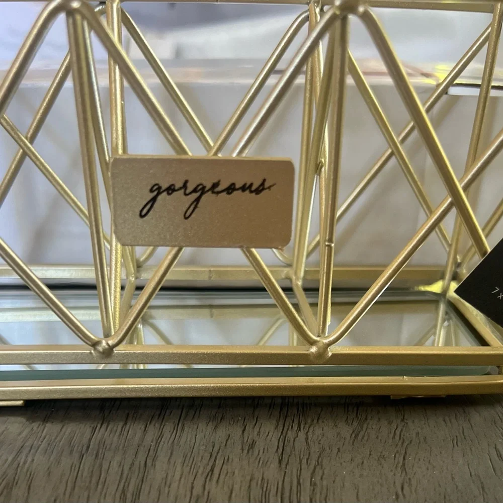 Gold Makeup Brush Holder